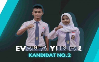Evan dan Yuniar terpilih menjadi ketua Osis dan Wakil Ketua Osis Periode 2021/2022