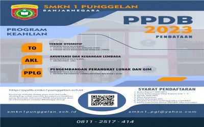 PPDB SMK NEGERI 1 PUNGGELAN TAHUN 2023/2024
